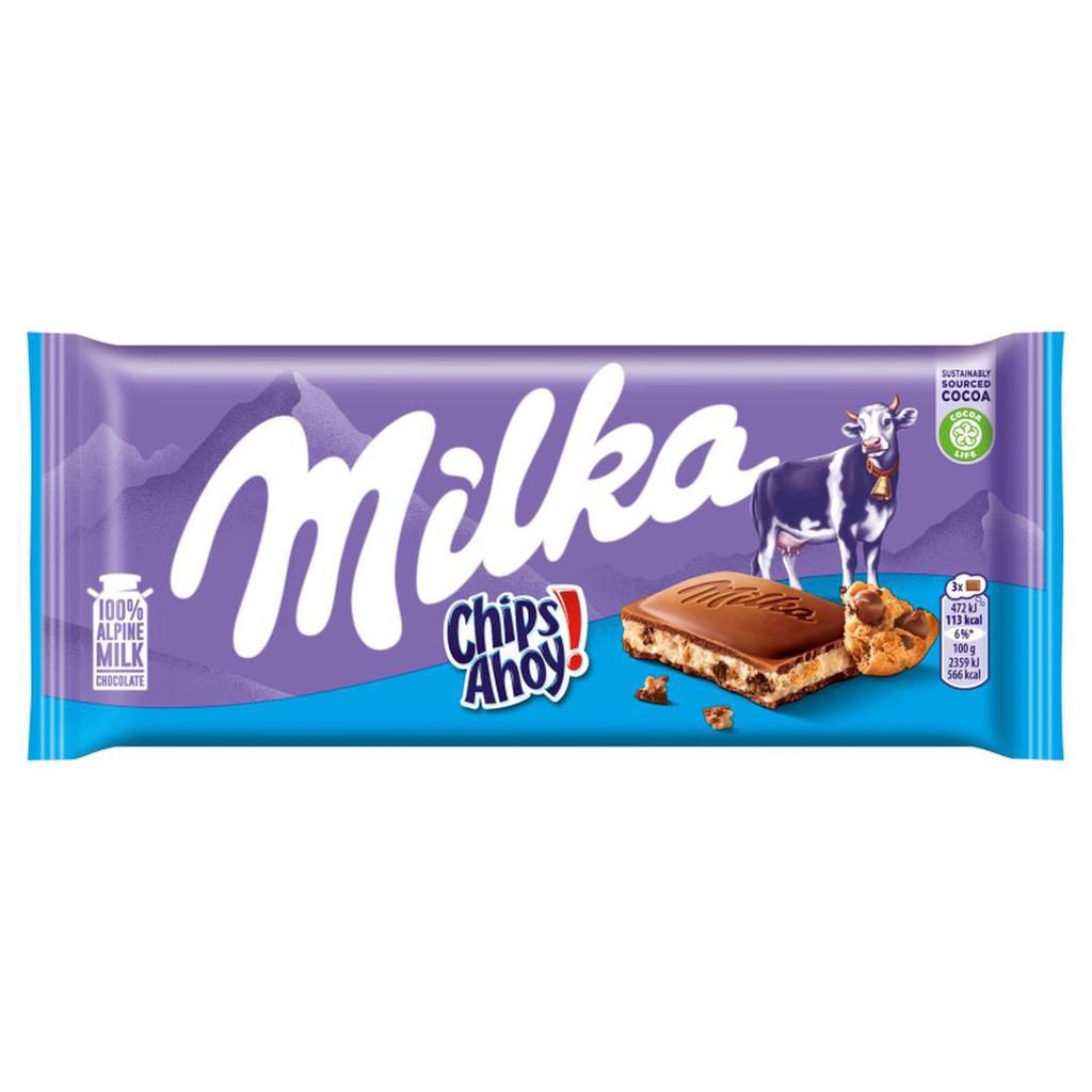 Milka Vollmilchschokolade Mit Milchfüllung Zerbröselte Keksstücke Mit Schokolade 100 G