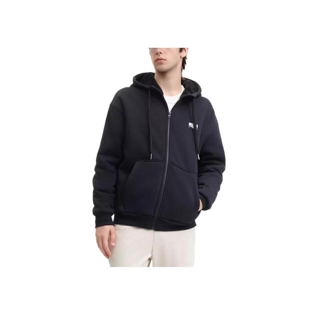 Fila Giacca Felpa con Zip Manica Lunga Casual Larga Originale Uomo F51M449502F-BK Nero