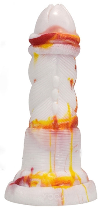 Gode Nox 18 x 6cm Blanc-Orange - F*CK MY COLOR - Godes insolites