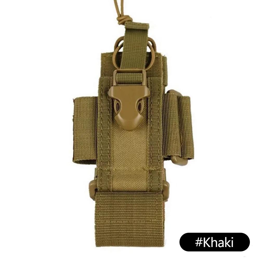 1000D Nylon Tactical Pouch Radio Walkie Talkie Holder Bag Belt Pack Hunting Accessories Magazine Pouch Outdoor Airsoft Equipment