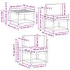 Outdoor Sofa Set with Cushions 7 pcs Natural and Cream