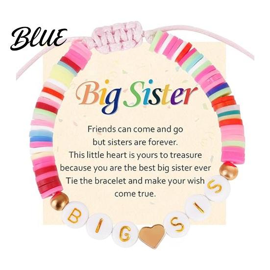 Child-friendly Jewelry Sister Friendship Bracelet Adjustable Beaded Bohemian Colorful Polymer