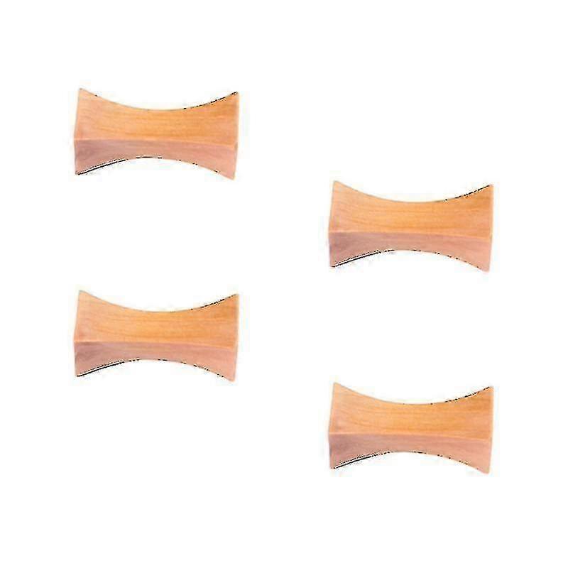4pcs Pillow Type Chopsticks Rests Wooden Fork And Holder Spoon Stand Dinner Table Decor (thick Waist)