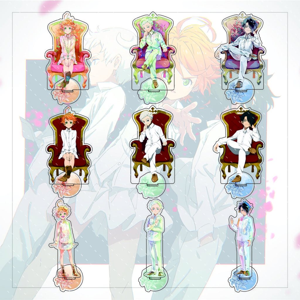 The Promised Neverland anime character display stand, 15CM acrylic material, model display board, collectible edition.