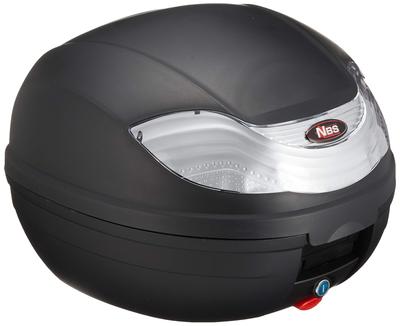 Bike Parts Center 32L Rear Box with Detachable Handle, Black/White, Large Capacity, for Mopeds, 907907