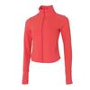 Solid Color Stand Collar Zip Running Jacket Women Jackets 1379157-690