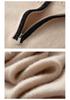 Women's 2025 Autumn/Winter Solid Color Cashmere Stand Collar Sweater - Thick, Loose, Fashionable, and Versatile Knitwear.