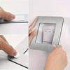 2pcs Modern Simple Anti-Dirty Buckle Type Non-Adhesive Dustproof Switch Protective Cover Outlet Wall Sticker Aluminum Socket Fra