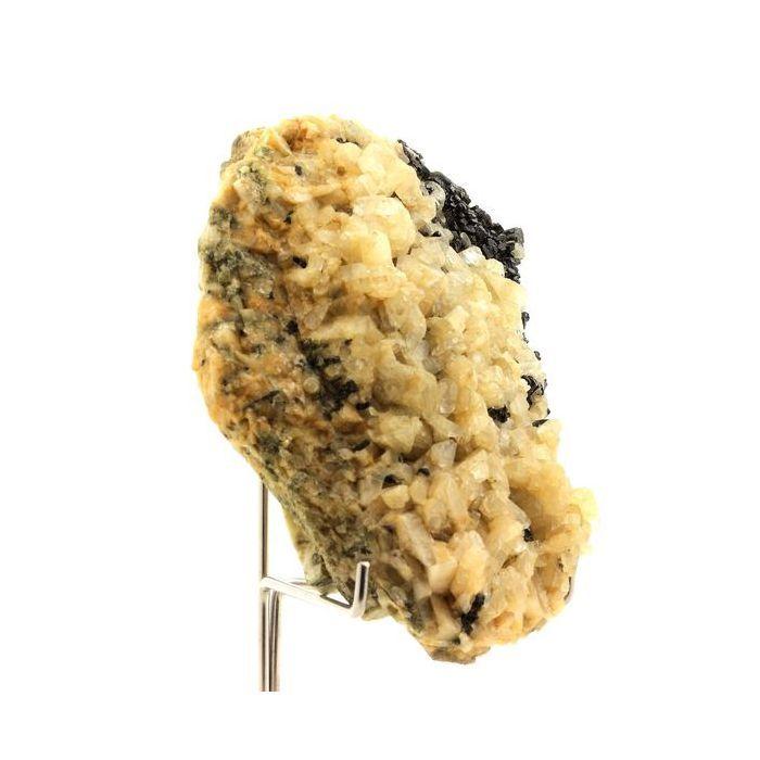 Pierres et Minéraux. Albite + Epidote. 2285.0 ct. Saint-Véran, Hautes-Alpes, France.