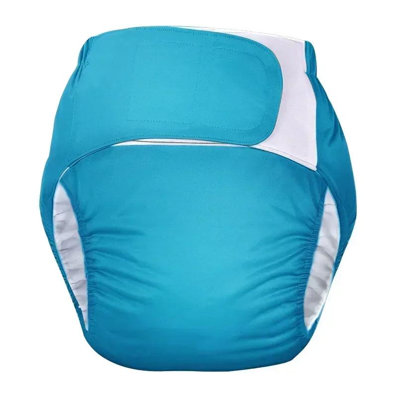 1 stk Gjenbrukbare Voksenbleier Stor Størrelse Vaskbar Stoffbleie for Pasienter Eldre Menn og Kvinner Inkontinensbukser