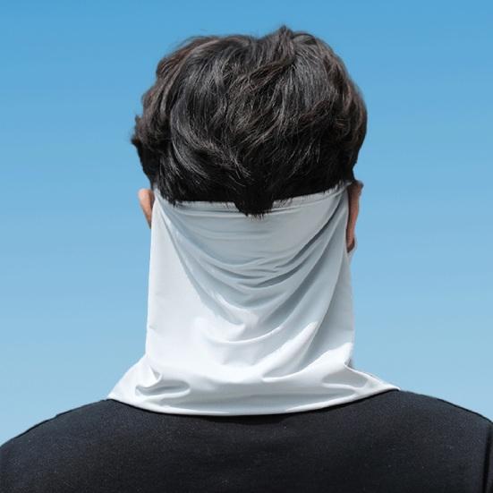 Sun Protection Guard Quick-Dry Fabric Ice Silk Face Guard with Breathable Mesh Cooling Fabric Extended Neck Gaiter Anti-UV Face Guard