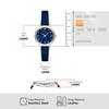 Emporio Armani Women's Three-Hand Blue Leather Watch & Bracelet Set, AR80080SET
