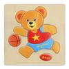 Cartoon 3D Puzzle Jigsaw Wooden Toys for Children Cute Animal Traffic Puzzles Intelligence Kids Baby Early Educational Toys
