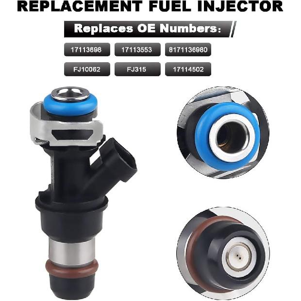 JDMON Fuel Injectors Compatible with Chevy Silverado 1500 2500 3500 Tahoe Express GMC Sierra 1500 2500 3500 Yukon Savana 4.8L 5.3L 6.0L 2001-2006