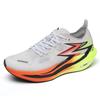 Running shoes men's summer woven through net real explosive carbon board shoes lightweight shock absorption casual versatile sports shoes