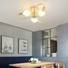 3/6/8 głowice lampa sufitowa LED do salonu Nordic światło kopuły oświetlenie do dekoracji domu naturalne światło 3 kolory oświetlenie żyrandol