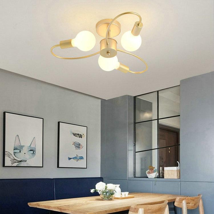 3/6/8 głowice lampa sufitowa LED do salonu Nordic światło kopuły oświetlenie do dekoracji domu naturalne światło 3 kolory oświetlenie żyrandol