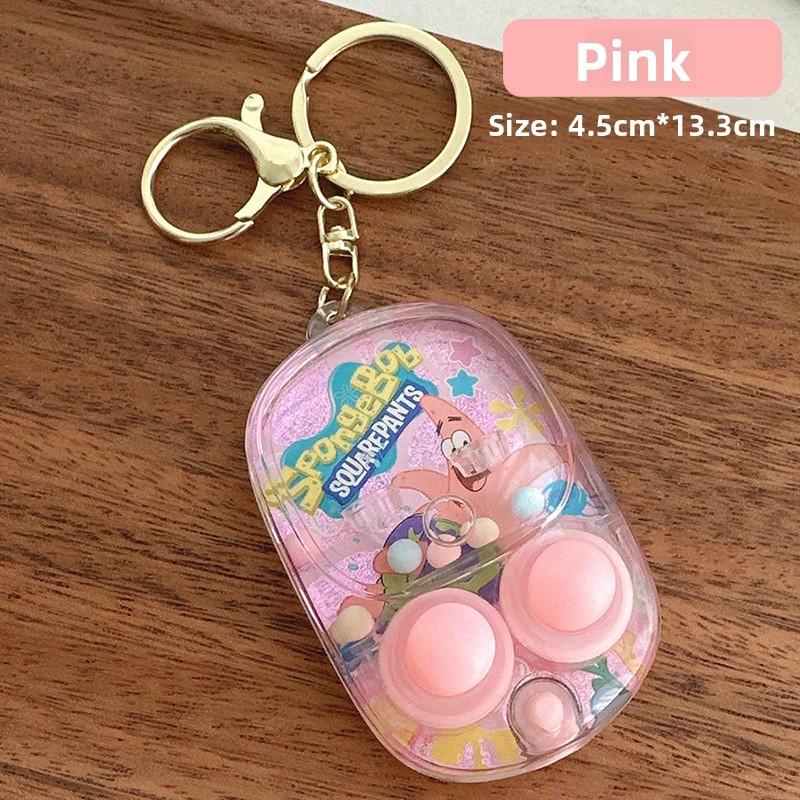 Spongebob Patrick Star Print Handheld Water Ring Toss Game Console Pendant For Kids And Family Fun