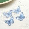 3D Acrylic Butterfly Charms Solid Color Exaggerated Style DIY Accessories for Earrings Necklace Hairpin Phone Case Decor