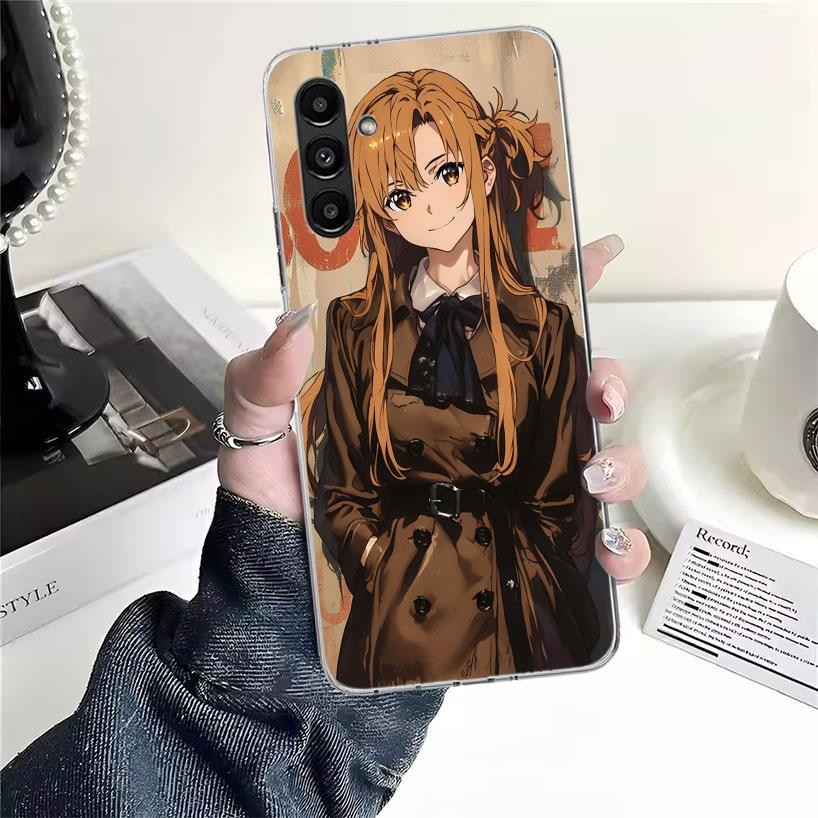Anime Sword Art Online SAO Phone Case For Samsung Galaxy A13 A14 A15 A16 A17 A53 A54 A55 A56 A57 A33 A34 A35 A36 A37 A23 A24 A25
