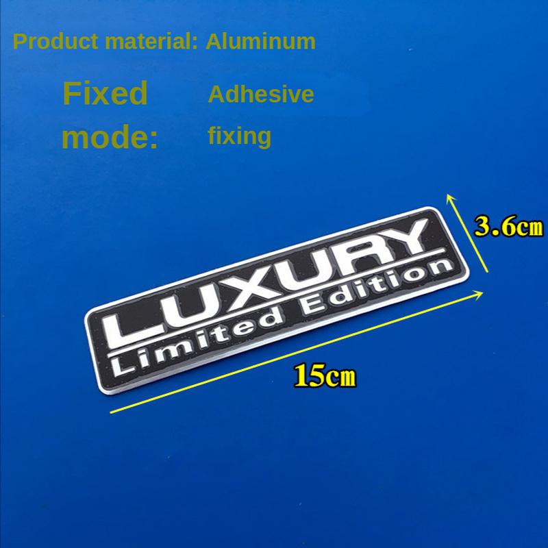 Universal Autoaufkleber 3D Metallaufkleber Chrom Luxus Limited Edition Auto Karosserie Emblem Abzeichen Aufkleber Autotuning Für F11 5er