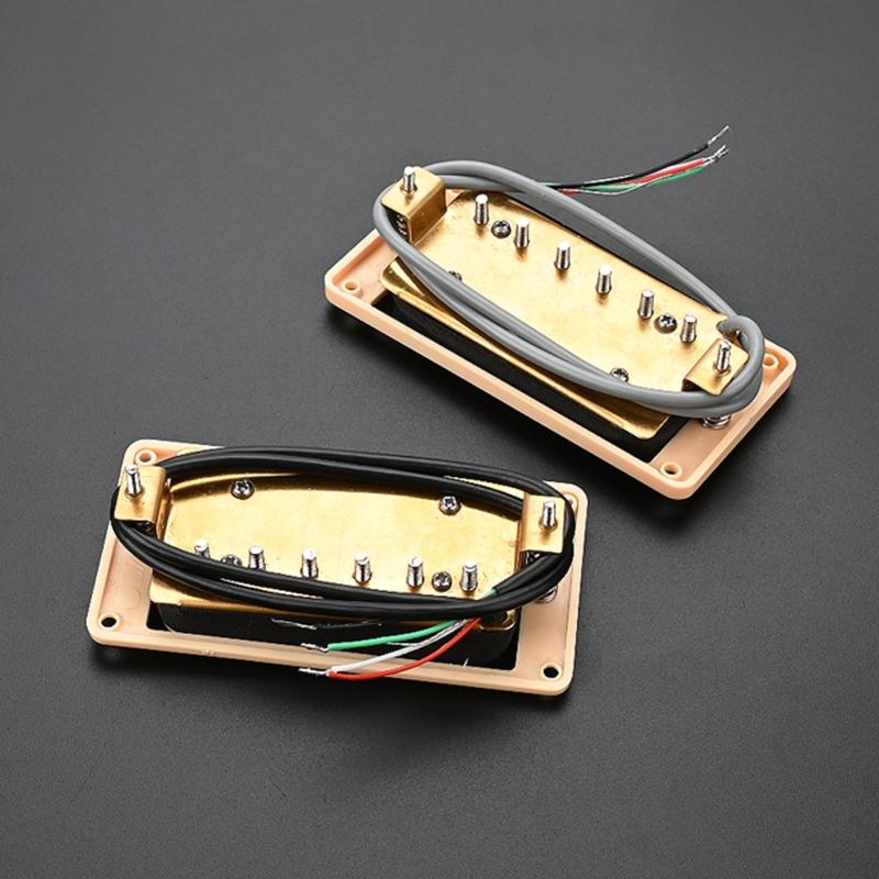 Double Coil Pickup Bridge & Neck Pickups Set Electric Guitar Humbuckers Pickups Electric Guitar Accessories Easy Install
