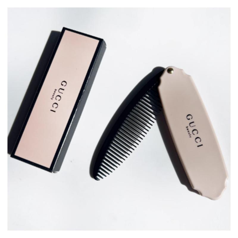 Gucci Pettine Pieghevole per Capelli, Spazzola Pieghevole Portatile a Denti Fini, Pettine Mini da Viaggio Antistatico per Styling dei Capelli, per Uso Quotidiano delle Donne