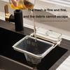 Kitchen Sink Filter Rack With 50pcs Net Filter Bag Foldable Multi-Purpose Drainage Basket Leftovers Soup Food Drainer Shelf