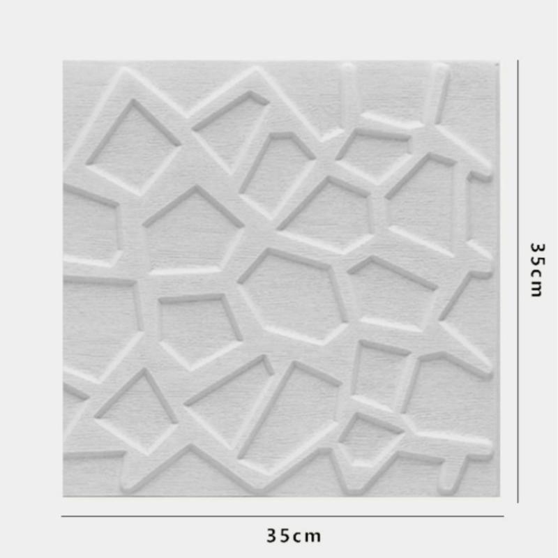 4Pcs 35*35CM Ceiling Bed Room Decor 3D Background Wallpaper Peel And Stick Waterproof Wall Stickers Anti-collision Home Decor