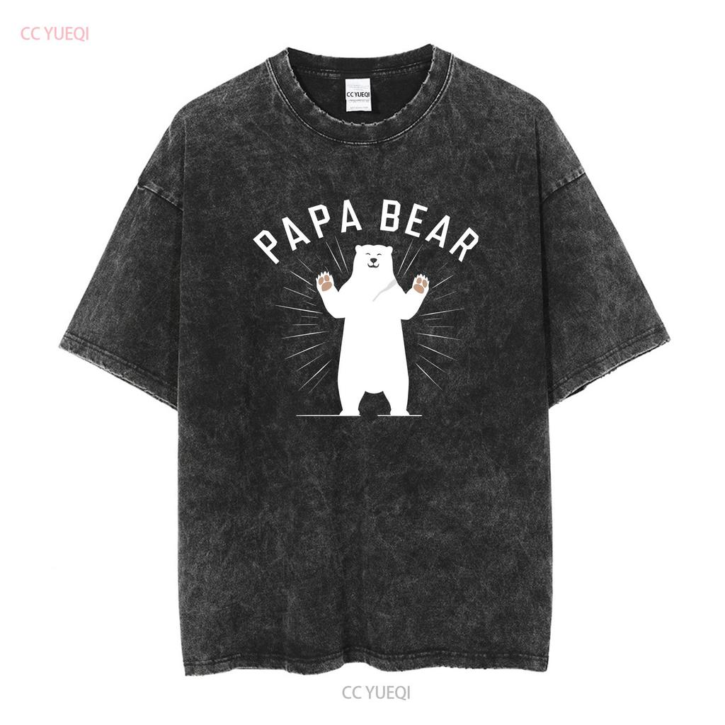 Polar Papa Bear T shirt Lover Fathers Day gift Daddy for Him Father Animal Men Gay Camping Leader long or short sleeves