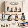 Tiny 3D Beading Embroidery Kit with Colored Beads Handmade Beading Craft Set Beaded Craft Kit for Kids Teens & Adults Beginners