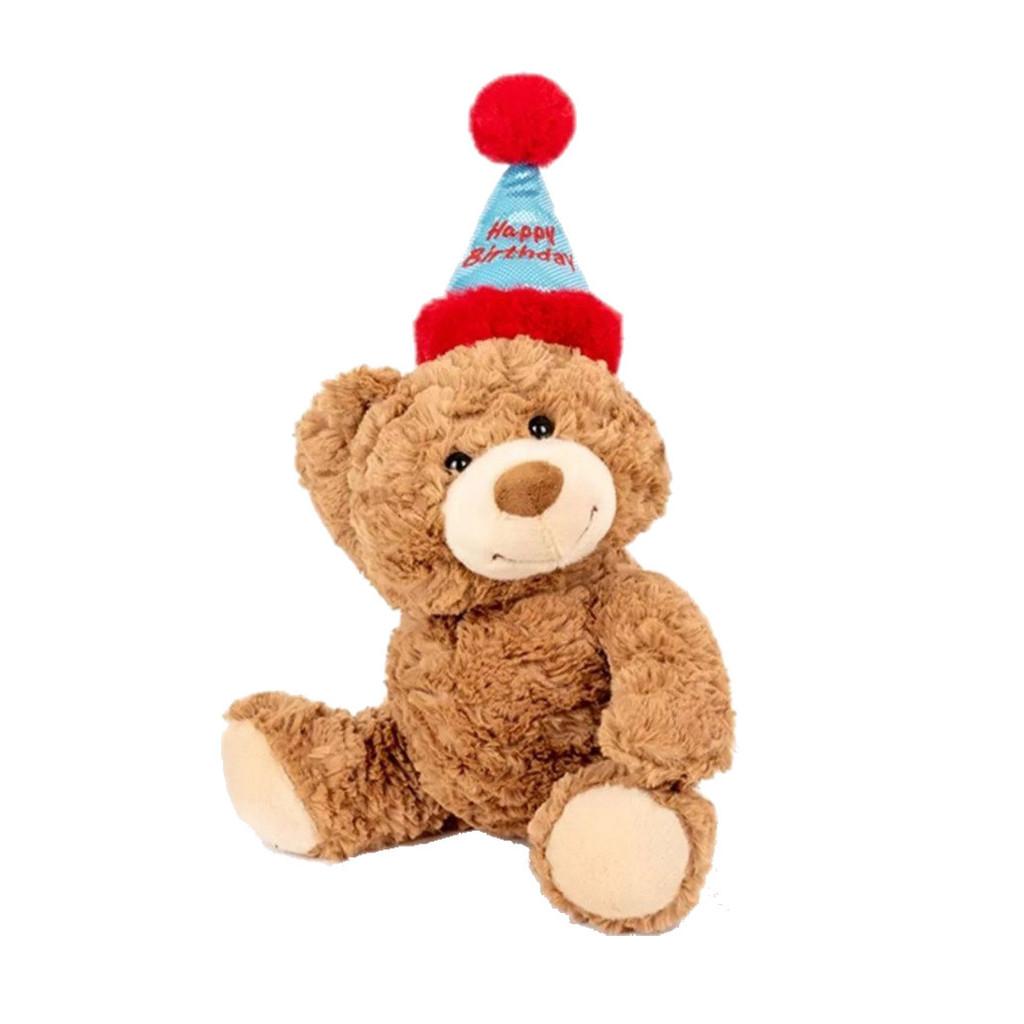 Adorable Bear Teddy Plush Toy Birthday Cap Bear Kids Gift Stuffed Animal Doll