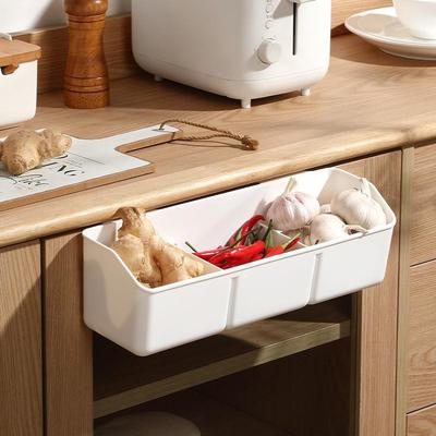 Punch-Free Hanging Storage Basket for Kitchen & Bathroom