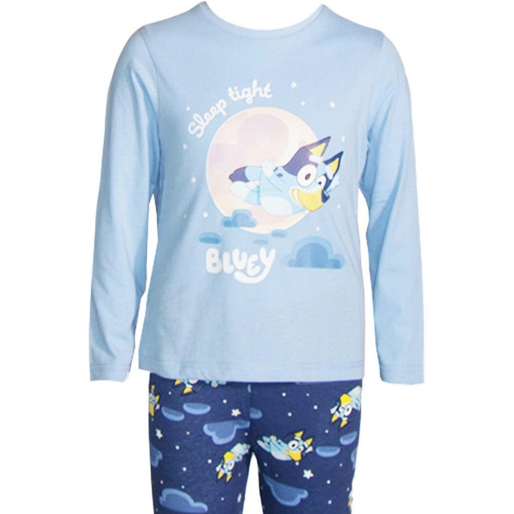 Bluey Childrens/Kids Characters Long Pyjama Set