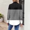 Camicia da Donna Stampata con Bottoni Camicia a Maniche Lunghe Top da Lavoro Business Casual con Tasche Giacca
