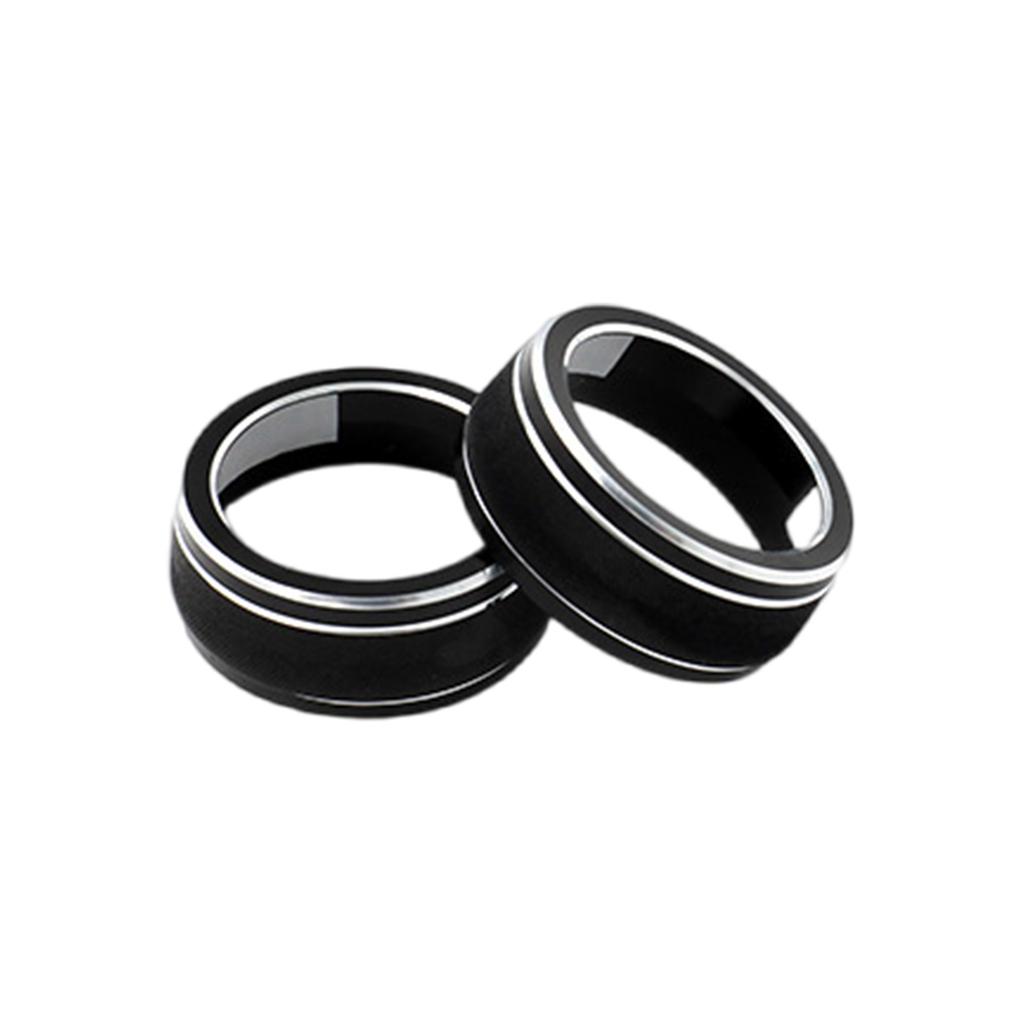 Aluminum Air Conditioner Knob Trim Air Conditioning Key Trim Air Conditioning Knob Covers Interior Decoration for Car