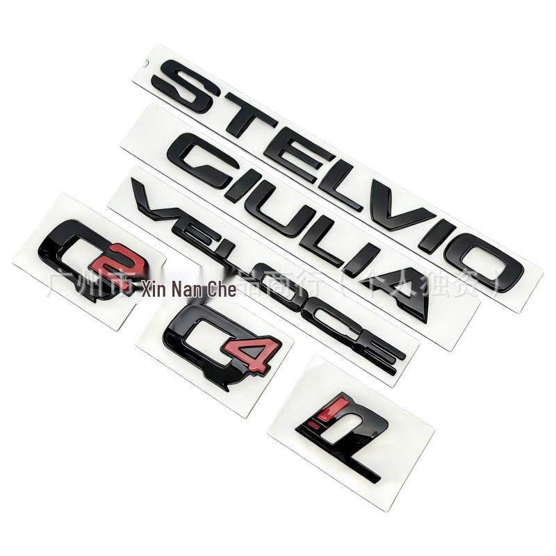 Compatible with Alfa Romeo Giulia/Stelvio Veloce TI Q4/Q2 Rear Badge.