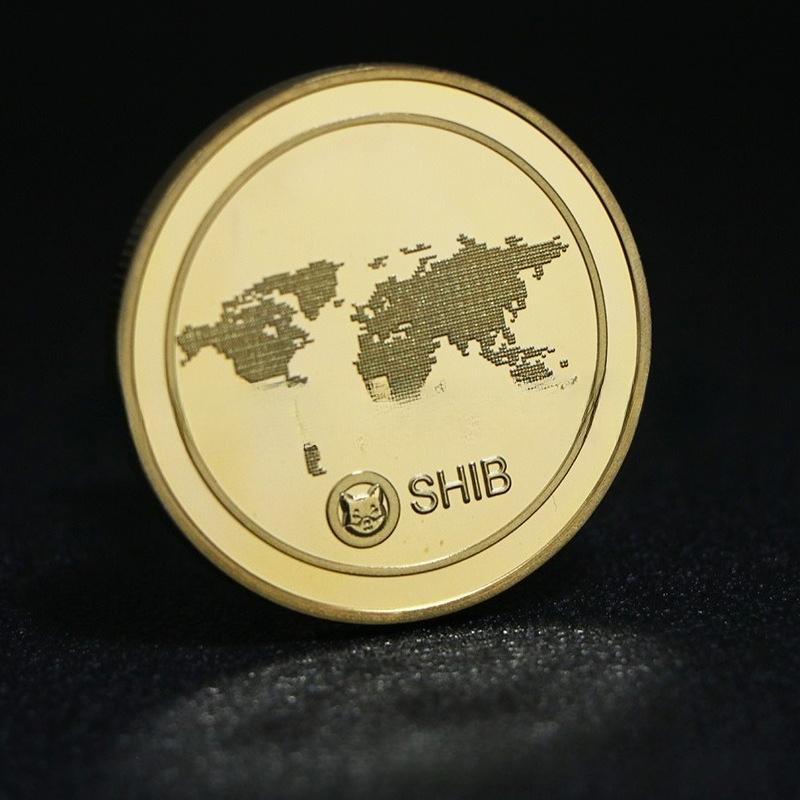 Shiba Inu Coin, Physical Commemorative Coin, Shit Coin, Collection, Badge, Creative Gift, Color Printed Cartoon, Coin, Decoration, Shib Coin