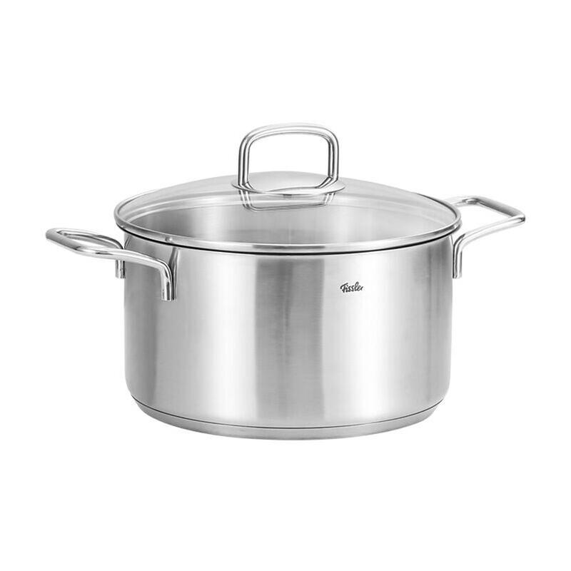 Fissler Joy 24cm Glass Lid Double Handle Deep Soup Pot