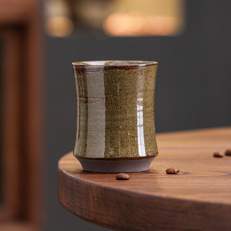 Retro Ceramic Coffee Cup Latte Latte Cup High Value Creative Water Cup Japanese Kung Fu Teacup