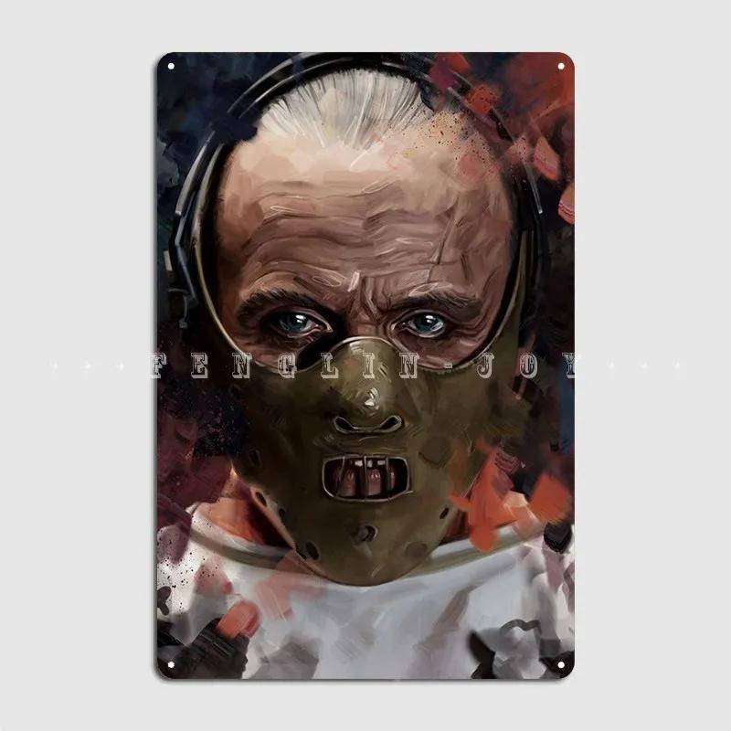 Hannibal Lecter Metal Sign Plaques Custom Cinema Garage Home Tin Sign Poster