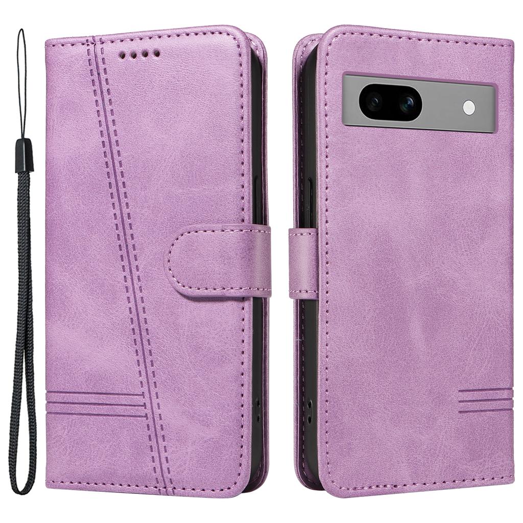 For Google Pixel 7a Case Wallet PU Leather Phone Cover with Stand View