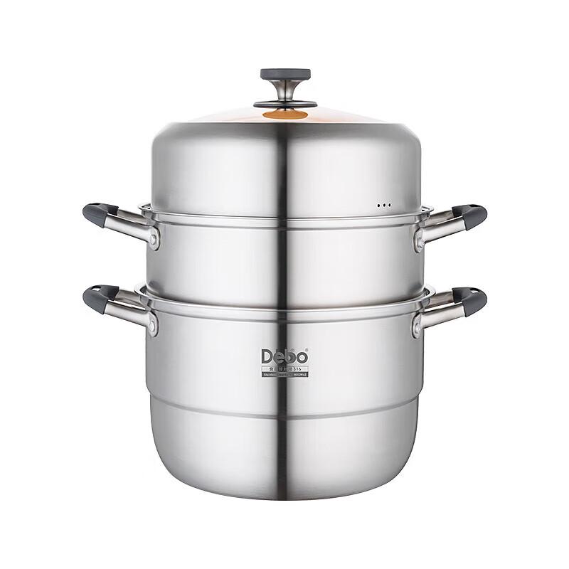Debo Candice 32cm 316 Stainless Steel Anti-Dry Burn Steamer Pot