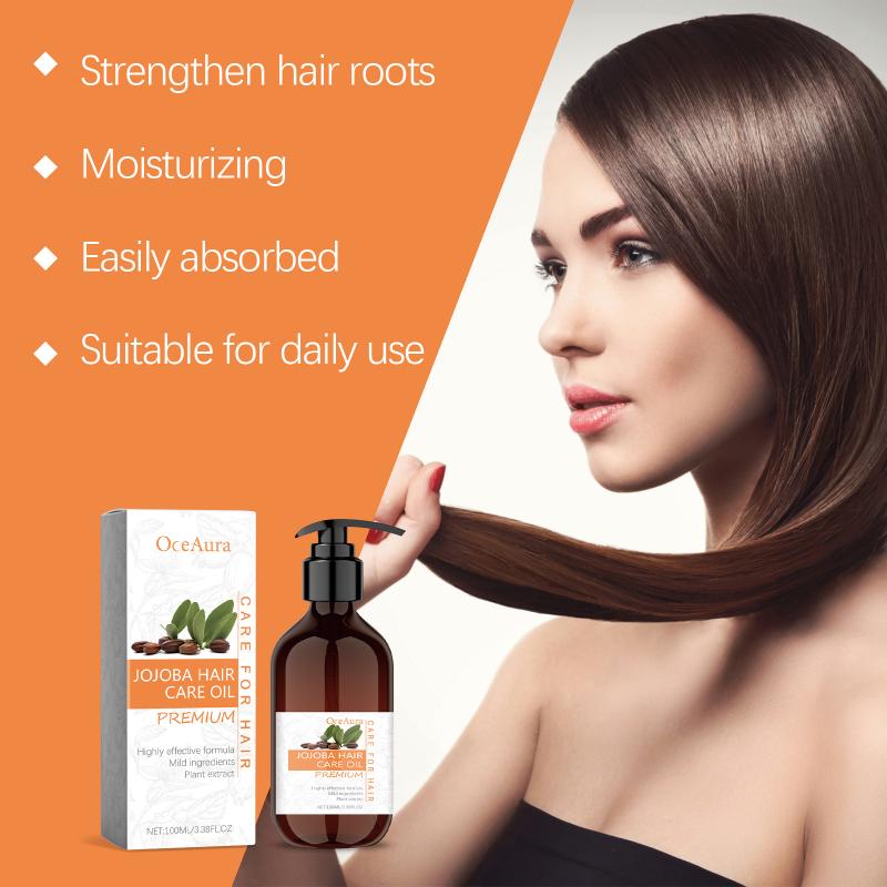 Jojoba Oil Hair Serum Nourishing Hair For Frizzy Dry Hair Hydration And Smoothing At Home Care