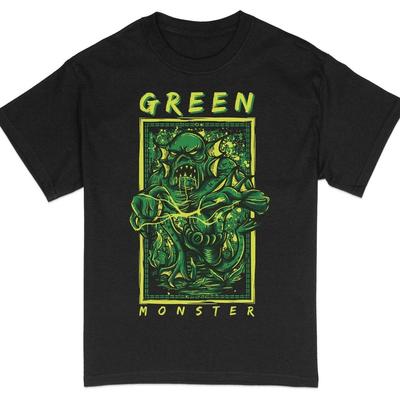 Green Monster Graphic Tee, Unique Creature Design T-Shirt, Unisex Streetwear #26 Unisex T-Shirt