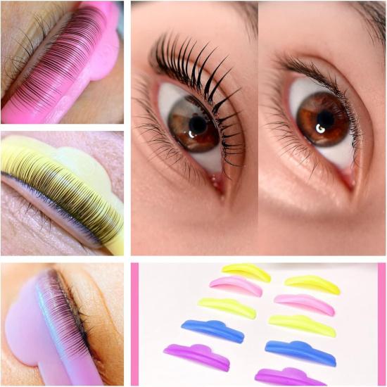 Lash Lift Pads Eyelash Perm Rods Silicone Lash Lifting Curler, Lash Lift Shield Rods, Soft Pads for Lash Lamination Reusable Lash Lifting Shield Pads