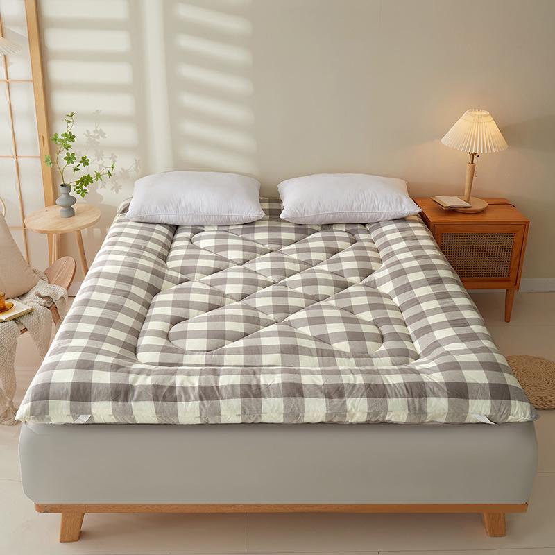 2025 Baumwoll-Matratzenauflage: Weiche, dicke, gesteppte Matratzenauflage für Einzelbetten - Ideal für Studentenwohnheime und Zuhause