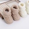 Handmade Baby Booties Warm Knit First Walkers Shoes Elegant Knit Baby Booties Easy Carry Shoes for Toddlers & Infants