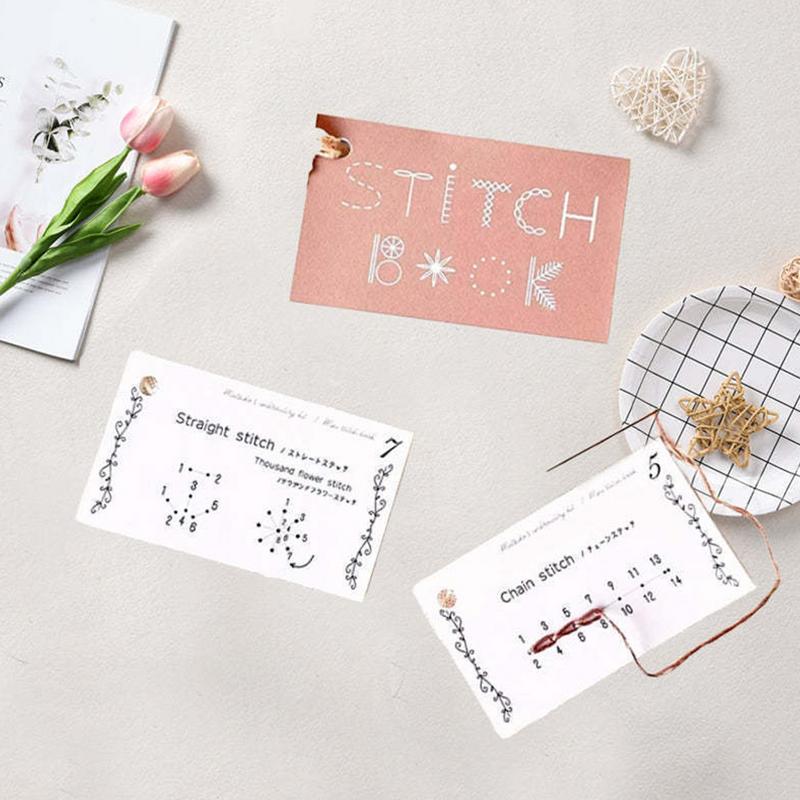 Mini Creative Sewing Book Beginners Sewing Skills Card Manuals Handmade Sewing Pattern Set Lift Your Sewing Skill For Embroidery