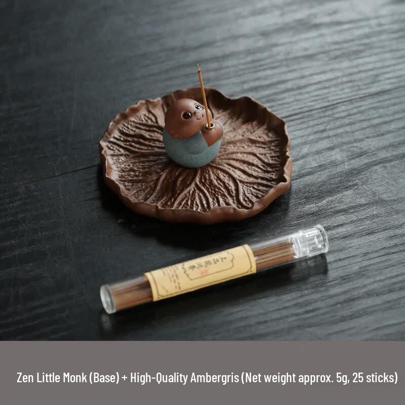 Purple Clay Monk Tea Pet Incense Burner